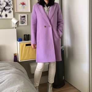 J Crew Daphne Topcoat in Italian Boiled Wool